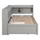preview thumbnail 28 of 26, Twin Bed with Bookcases & Drawers - Space-Saving