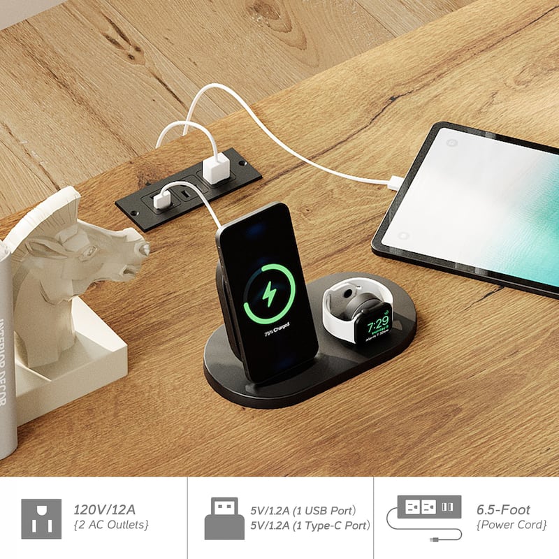 WAMPAT Home Office Furniture Set, 58" Executive Desk with Drawers, 71" Tall Bookcase with Doors and Adjustable Shelves