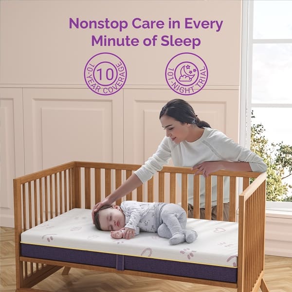 Crib Mattress,Washable Waterproof Cover for Baby and