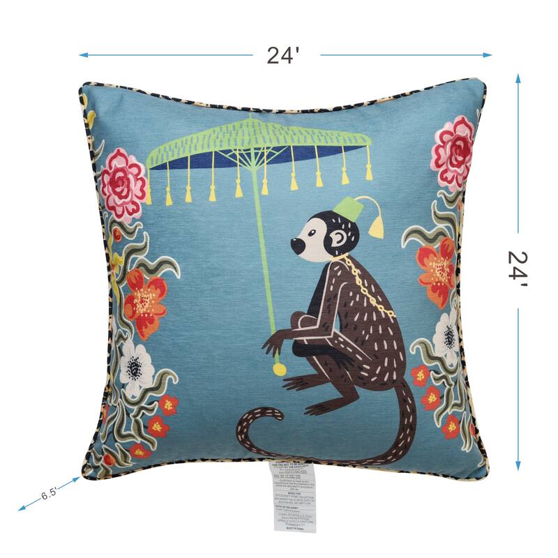 StyleCraft Maharaja Monkey Right Side Throw Pillow