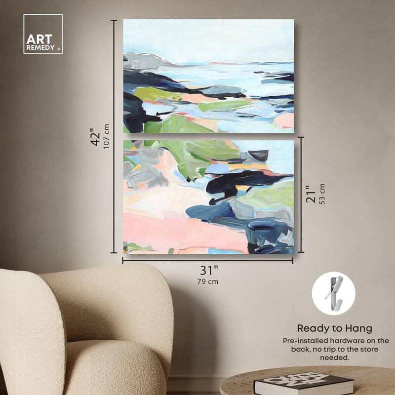 Between Seasons I Canvas Set of 2 by Art Remedy, Gallery Wrapped