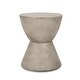 preview thumbnail 1 of 7, Yadira Lightweight Concrete Side Table by Christopher Knight Home Light Gray