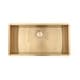 preview thumbnail 3 of 4, Kingsman 36 Inch Satin Gold Matte Stainless Steel Undermount 16-Gauge Kitchen Sink Single Bowl