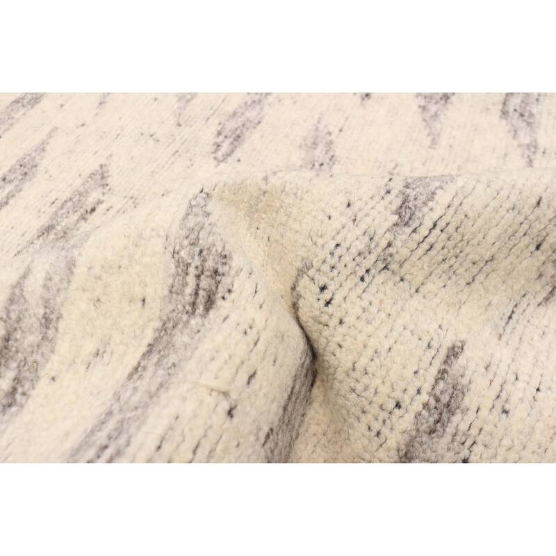 ECARPETGALLERY Hand-knotted Tangier Ivory Wool Rug - 8'1 x 10'0