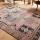 preview thumbnail 2 of 8, Alexander Home Luxe Rose Antiqued Distressed Area Rug