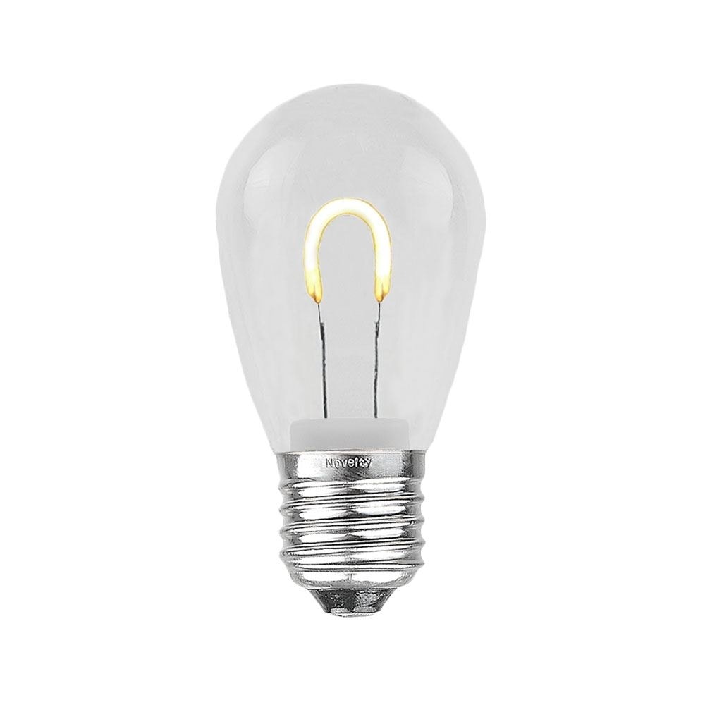 25 Pack LED S14 Outdoor Patio Edison Replacement Bulbs, Warm White, E26 Base