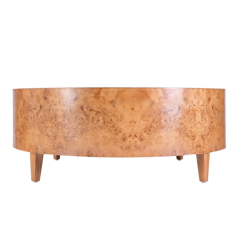 Billie Round Burl Coffee Table