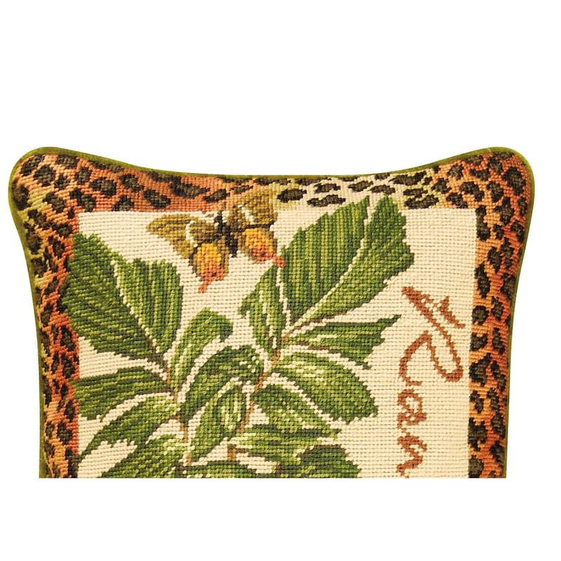 14" x 18" Rangoon Needlepoint Pillow