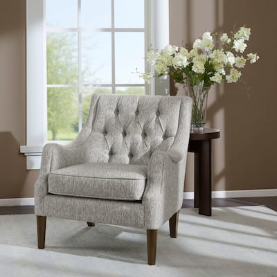 Madison Park Elle Button Tufted Accent Chair