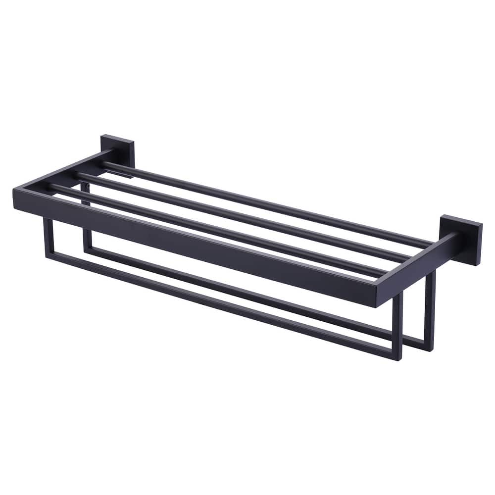 WOWOW 2-Tier Stainless Steel Bath Towel Rack