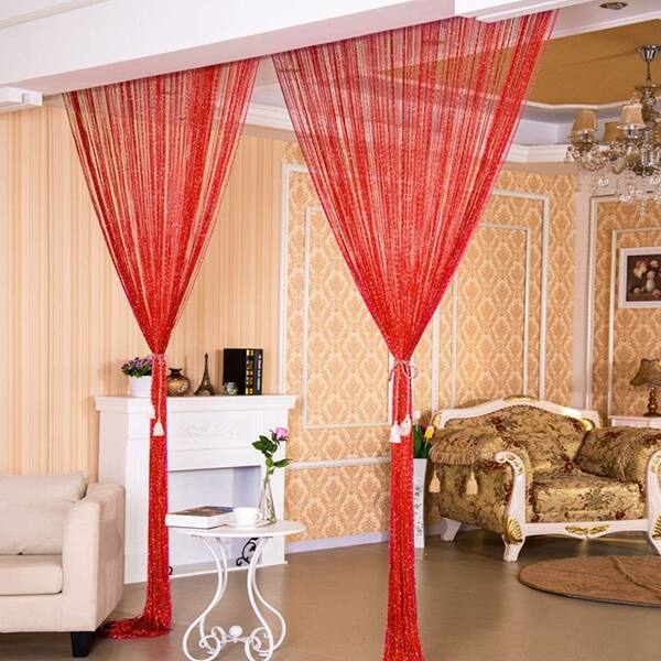Shop Home Decor Threads Glitter String Curtains One Panel 39 X78