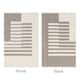 Nuloom Sofya SuperiorWash Abstract Striped Reversible Machine Washable Area Rug