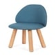 preview thumbnail 9 of 7, Economical and Creative Children's Solid Wood Backrest Stool Blue