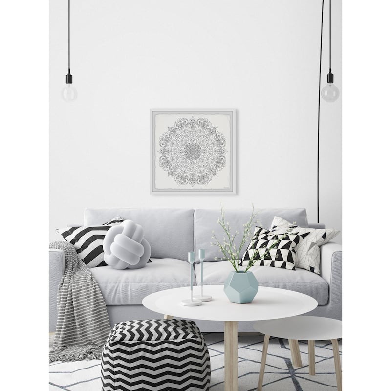Transparent Floral Framed Print