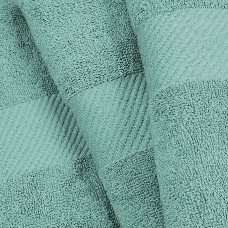 Superior Luxury Solid Highly Absorbent Egyptian Cotton 6 Piece Bath, Face, and Hand Towel Set