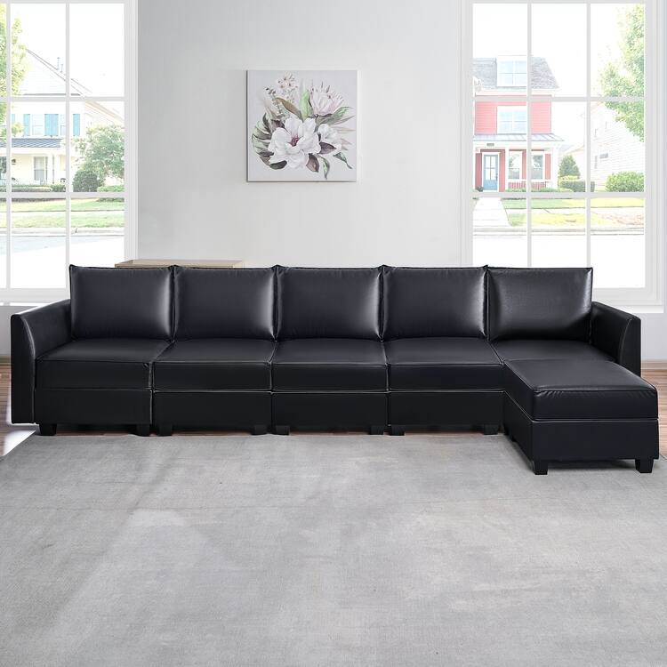 Modern L-Shaped DIY Convertible Modular Sectional Sofa Collection