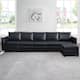 Option Black,5 -Seater with ottoman