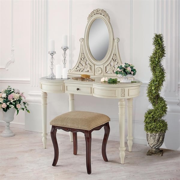 Design Toscano Mademoiselle Madelyn French Vanity Dressing Table - Bed Bath & Beyond