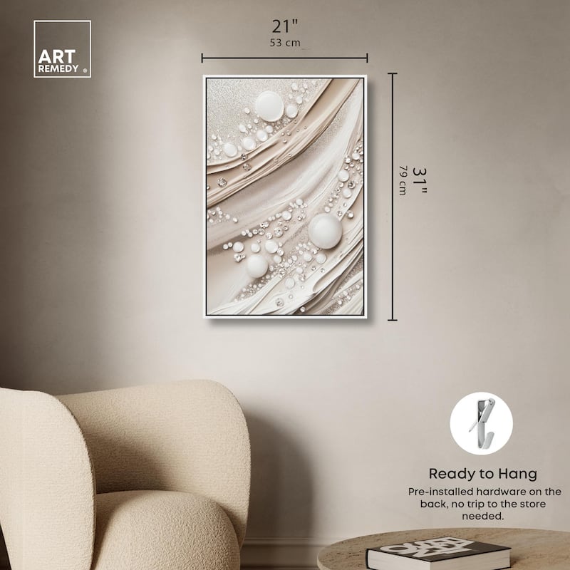 Viscous Veils IV Canvas by Art Remedy