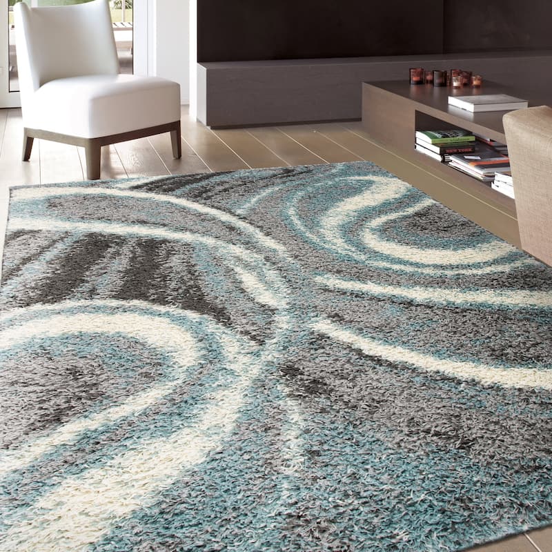 World Rug Gallery Contemporary Cozy Plush Shag Area Rug