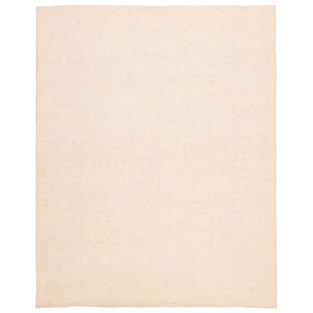 ECARPETGALLERY Hand-knotted Looma Cream Wool Rug - 8'0 x 10'1