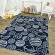preview thumbnail 16 of 25, Taylor & Olive Kids Planets Area Rug 3'11" x 5'7" - Blue/White - Rectangle
