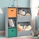 preview thumbnail 1 of 5, 5 Cubbies Kids Toy Storage Organizer Children Bookshelf Bookcase