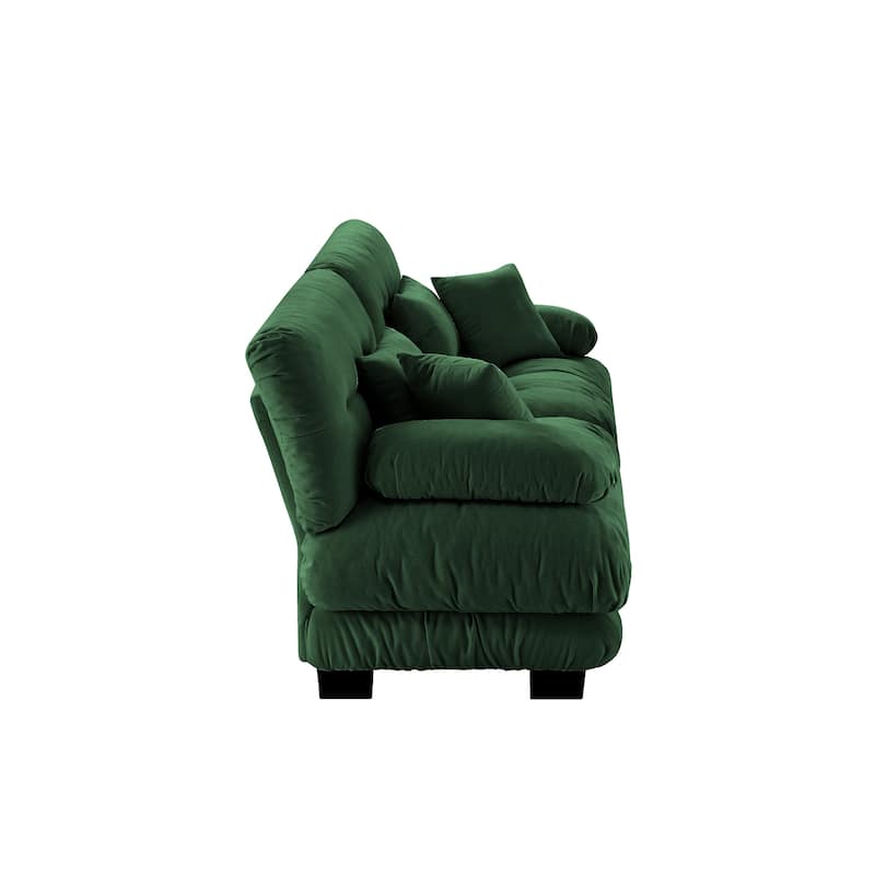 Cloud Couch 2-Seater Sofa with 2 Throw Pillows
