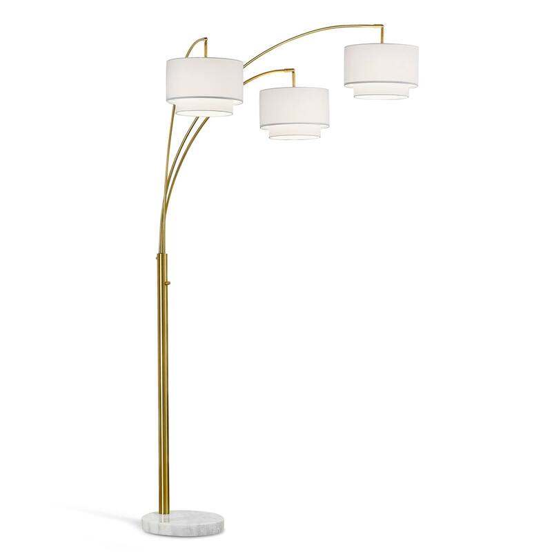 Broadway 3-light 4-way Switch Arch Floor Lamp