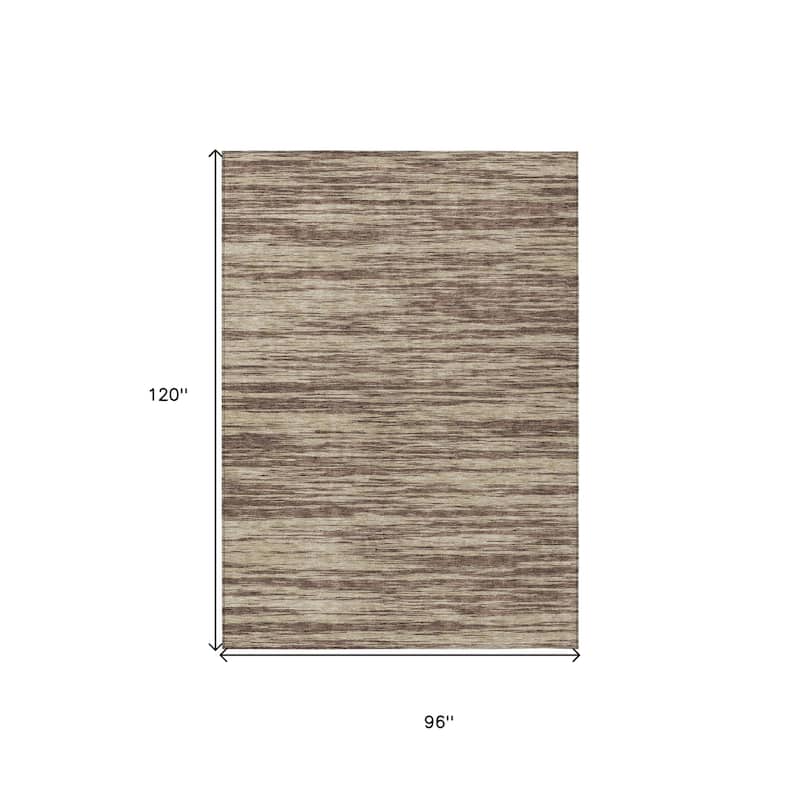 HomeRoots Abstract Modern Rectangle Outdoor Rug