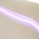 preview thumbnail 15 of 15, Beige Upholstered Platform Bed with Curve LED Headboard, Full Size