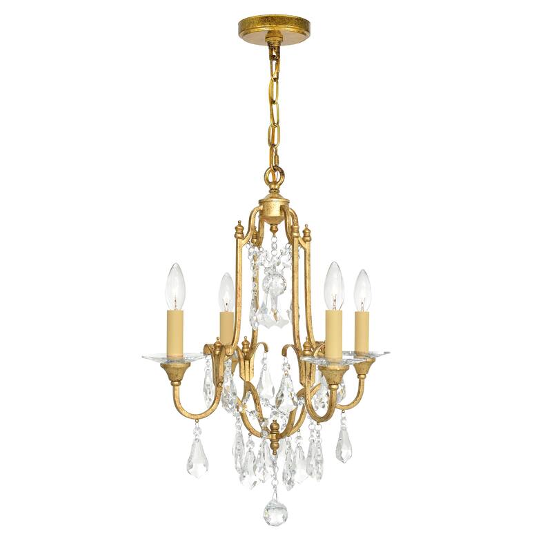Electra 4 Light Up Chandelier With Oxidized Bronze Finish - Oxidized Bronze - Oxidized Bronze