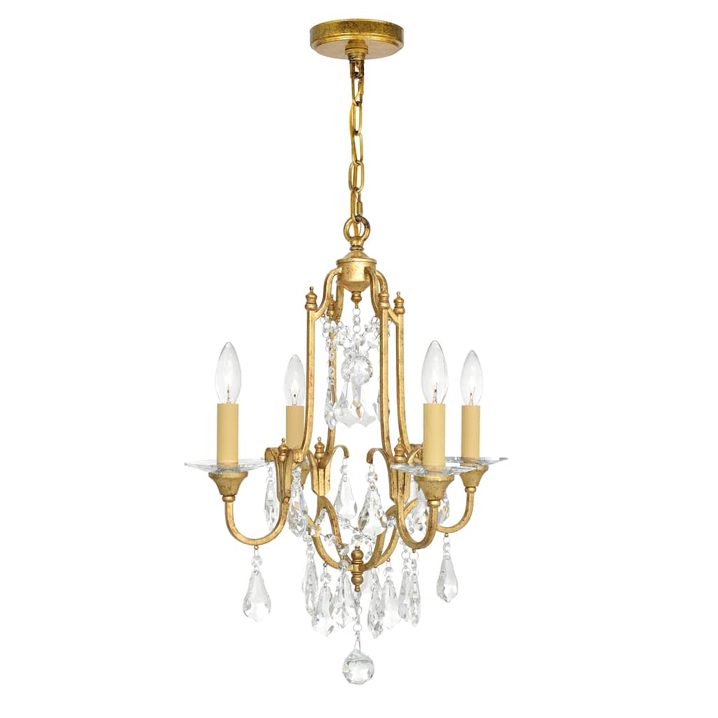 Electra 4 Light 17in Oxidized Bronze Chandelier - Oxidized Bronze