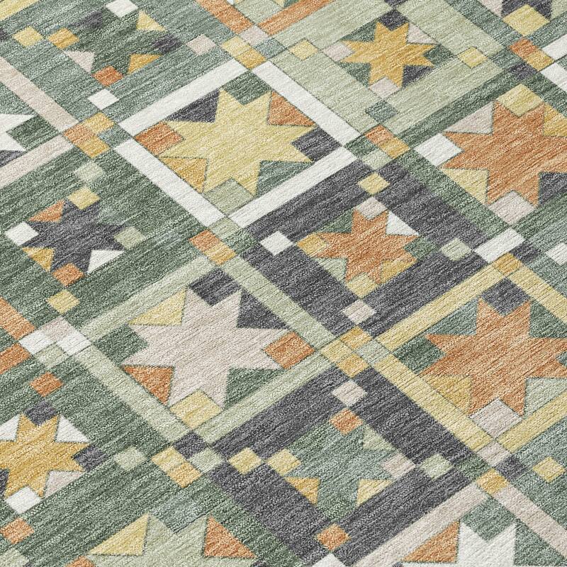 Machine Washable Indoor/ Outdoor Global Goddard Chantille Rug