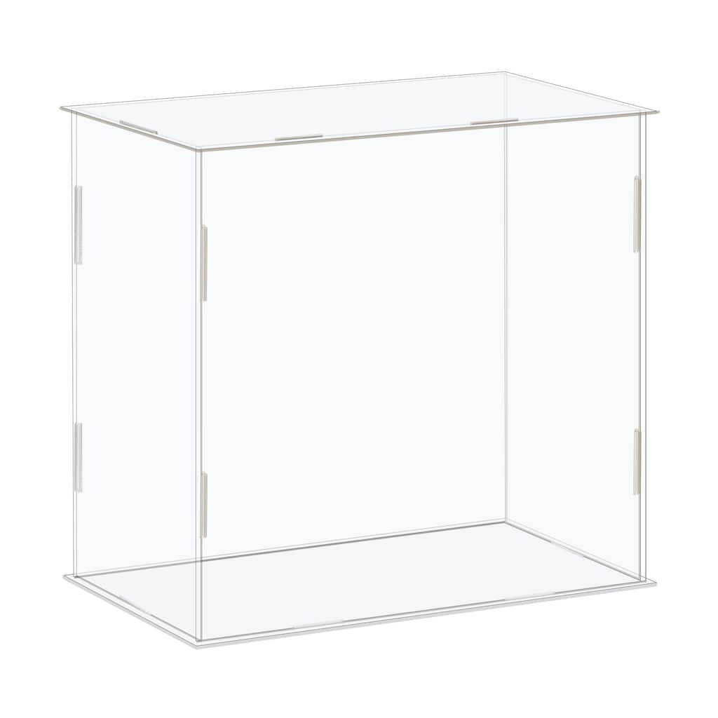 Display Case Box Acrylic Box Transparent Showcase 21x11x21cm for Collectibles