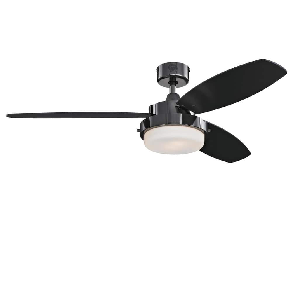 Westinghouse Lighting Alloy 3-Blade Indoor Ceiling Fan with LED Light Fixture and Opal Frosted Glass