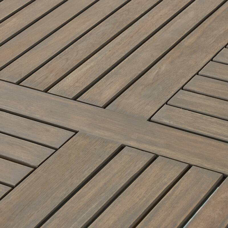 outdoor acacia wood table