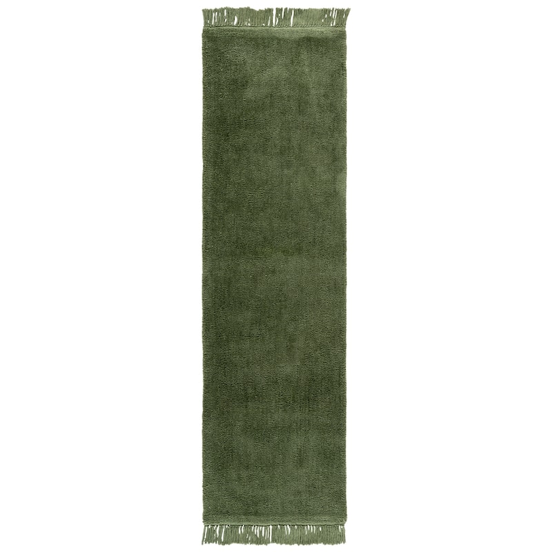 SAFAVIEH Handmade Vermont Neda Rug - 2'3" x 8' Runner - Green