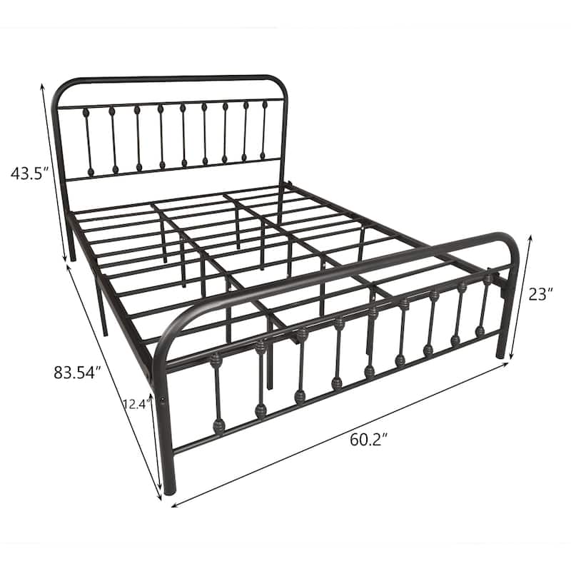Heavy Duty Steel Twin Metal Bed Frame