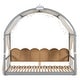 preview thumbnail 45 of 56, Wood Twin Size Bed Frame with Arched Roof, Floor Bed with Light and Curtain, Pull-out Kids Bed for Girls Boys Bedroom