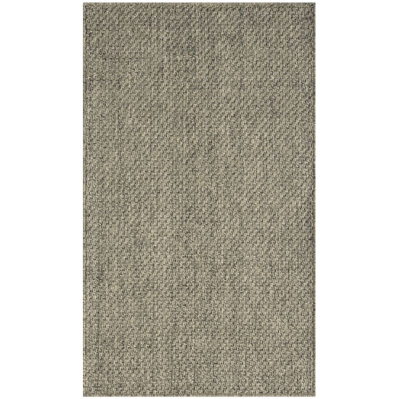 Nourison Tulum Indoor/Outdoor Solid Area Rug - 2' x 3' - Olive