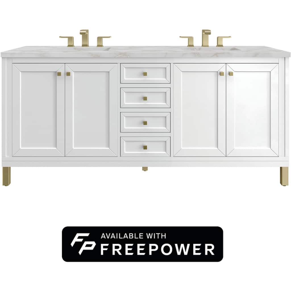 James Martin Vanities 503-V72-FVSL Chicago 72" Free Standing Double