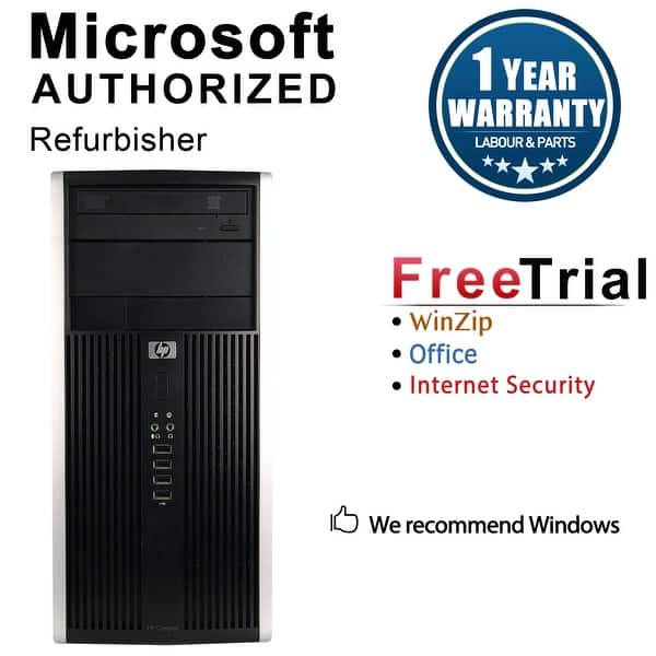 Hp 8000 Elite Computer Tower Intel Core 2 Quad Q6600 2 4g 8gb Ddr3 2tb Windows 10 Pro 1 Year Warranty Refurbished Black Overstock