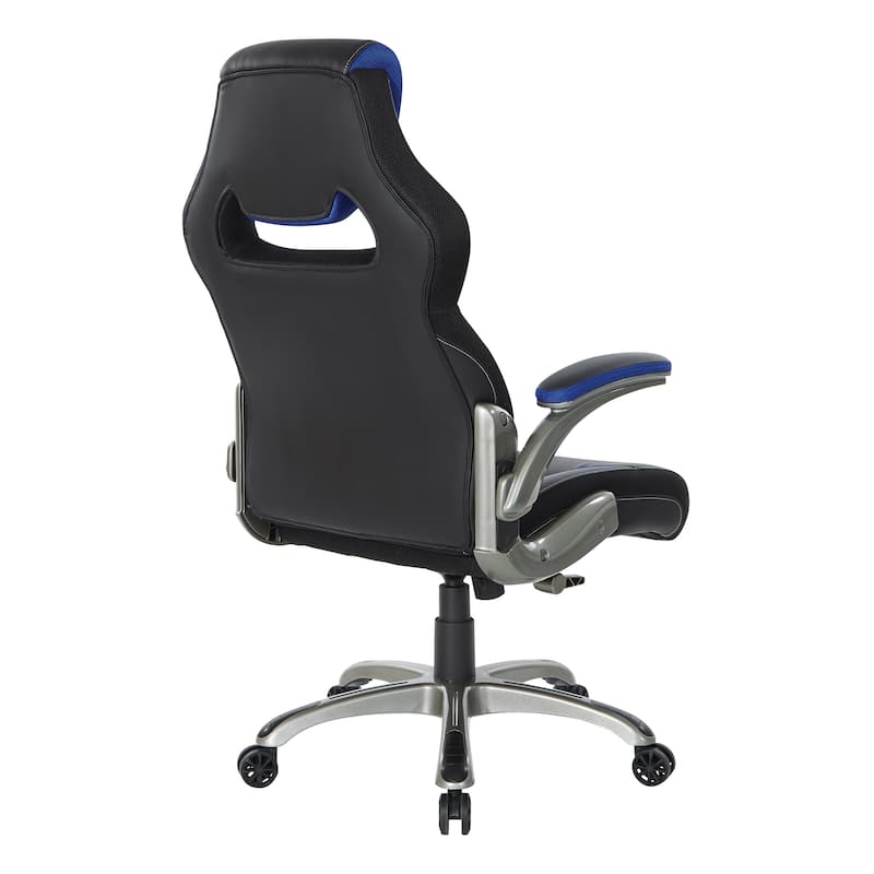 Oversite Gaming Chair in Faux Leather with Color Accents