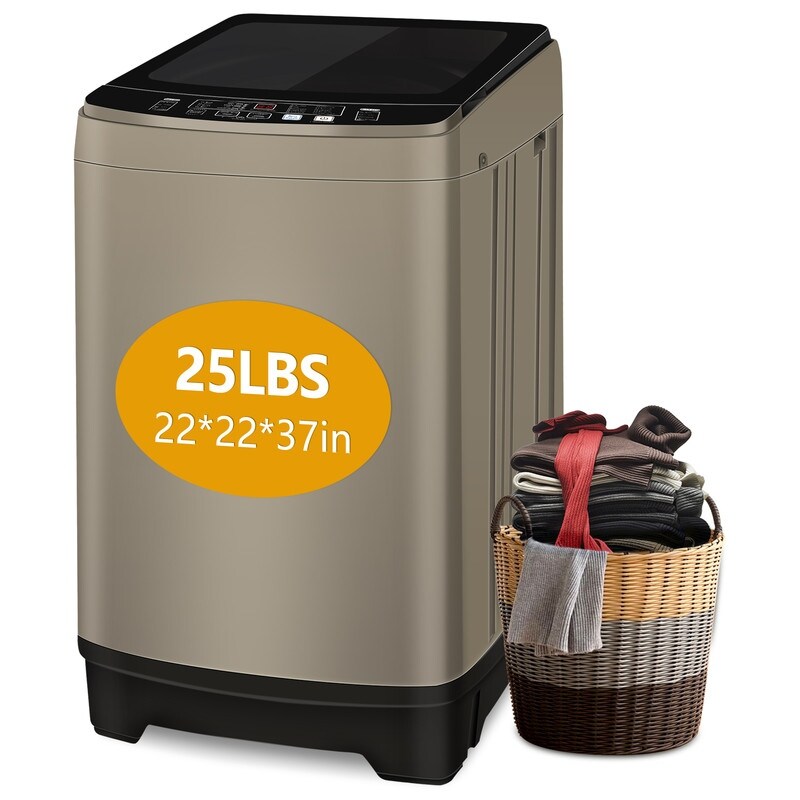 Jeremy Cass Full-Automatic Washing Machine 25 lbs, Portable