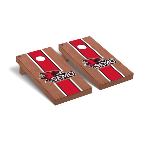 slide 2 of 5, Southeast Missouri State Redhawks Striped Cornhole Board Set