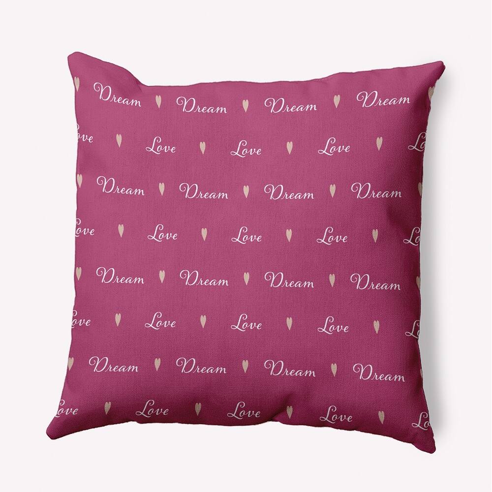 Love Dream Valentines Day Decorative Throw Pillow