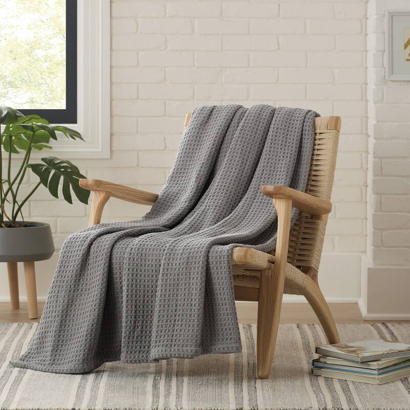 Aston & Arden Waffle Weave Cotton Throw