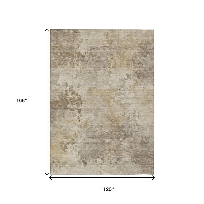 HomeRoots Abstract Transitional Rectangle Outdoor Rug