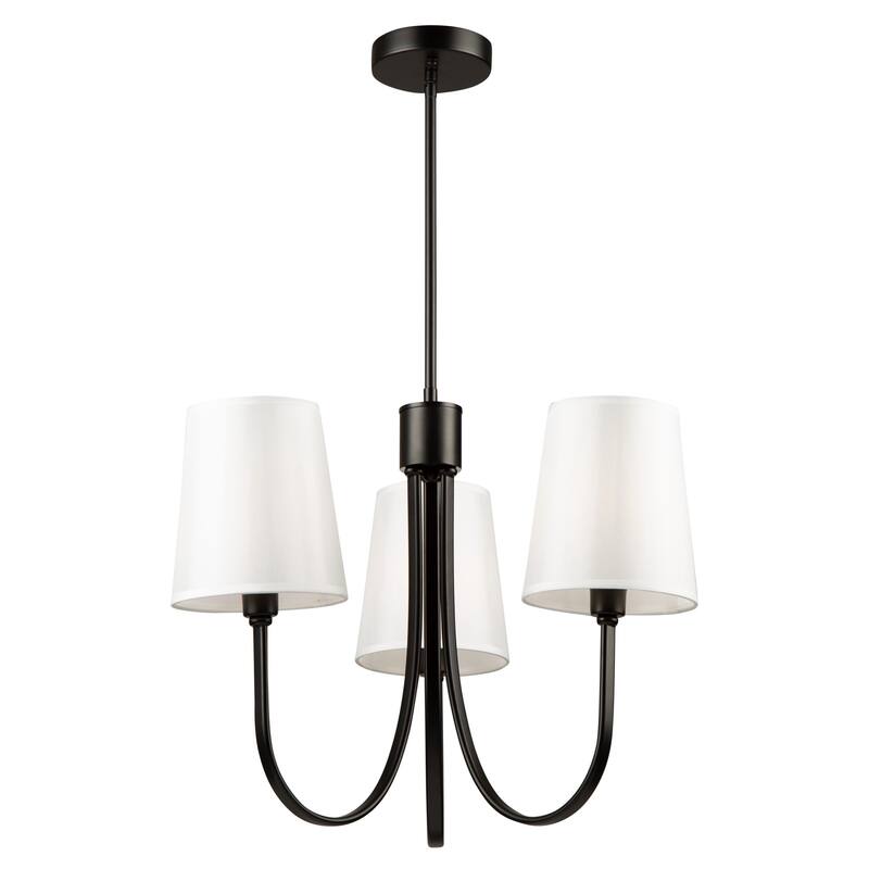 Artcraft Rhythm - Chandelier - 3-Light - Black - Black